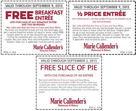 smart card marie callendars|marie callender's discount code.